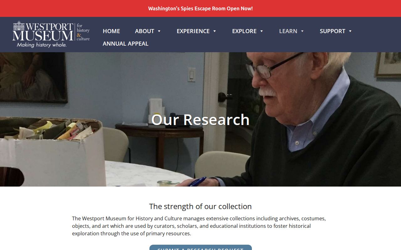 Westport Museum archives research service and finding aids