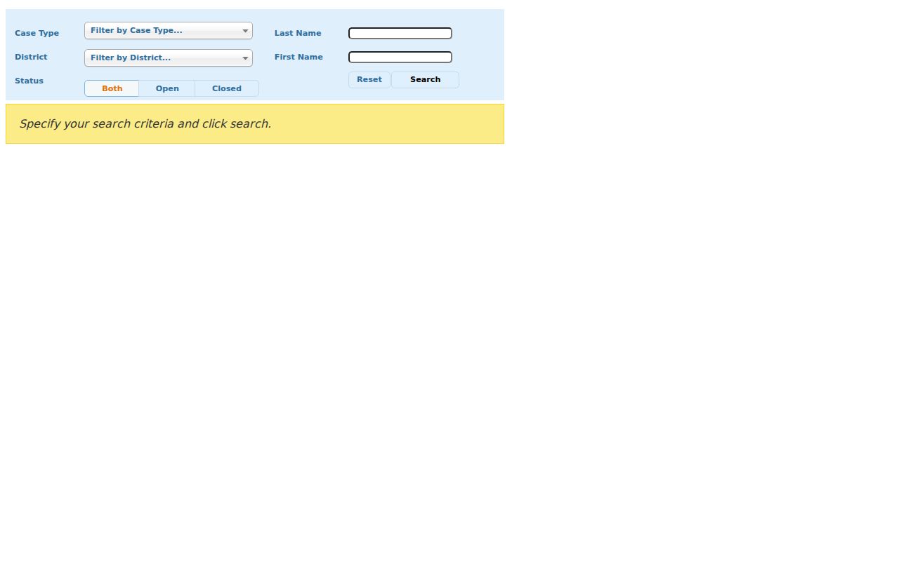 Westport resident lookup probate case form