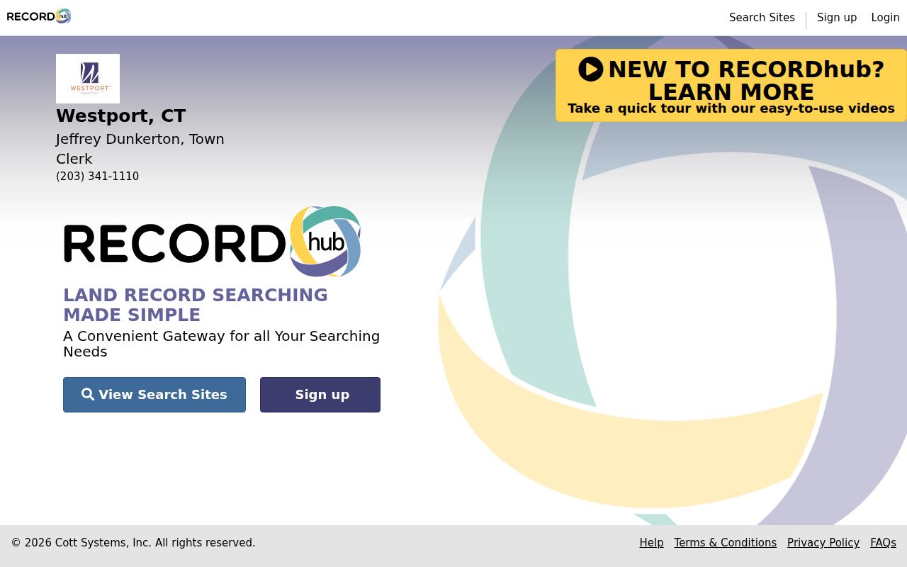 Westport residents directory RecordHub land records